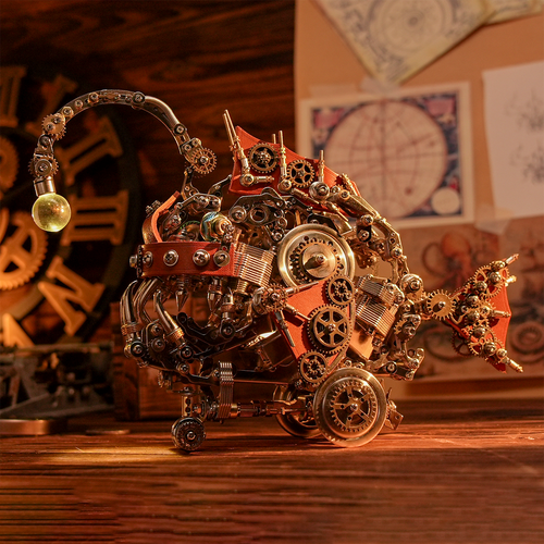 3D metal puzzle Deep Sea Fish with Light on Head