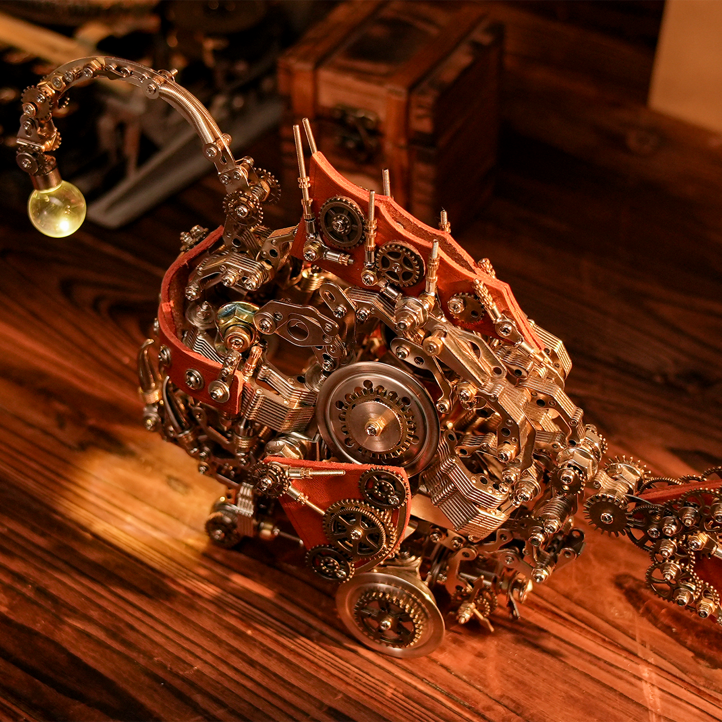 3D metal puzzle Deep Sea Fish with Light on Head