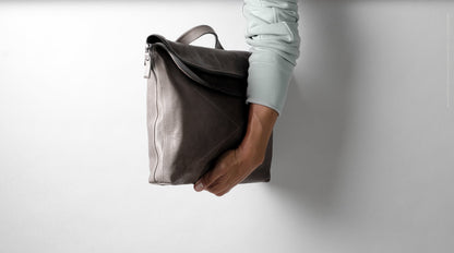 Leisure messenger. Grayish-brown