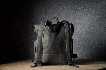 Roll-top backpack