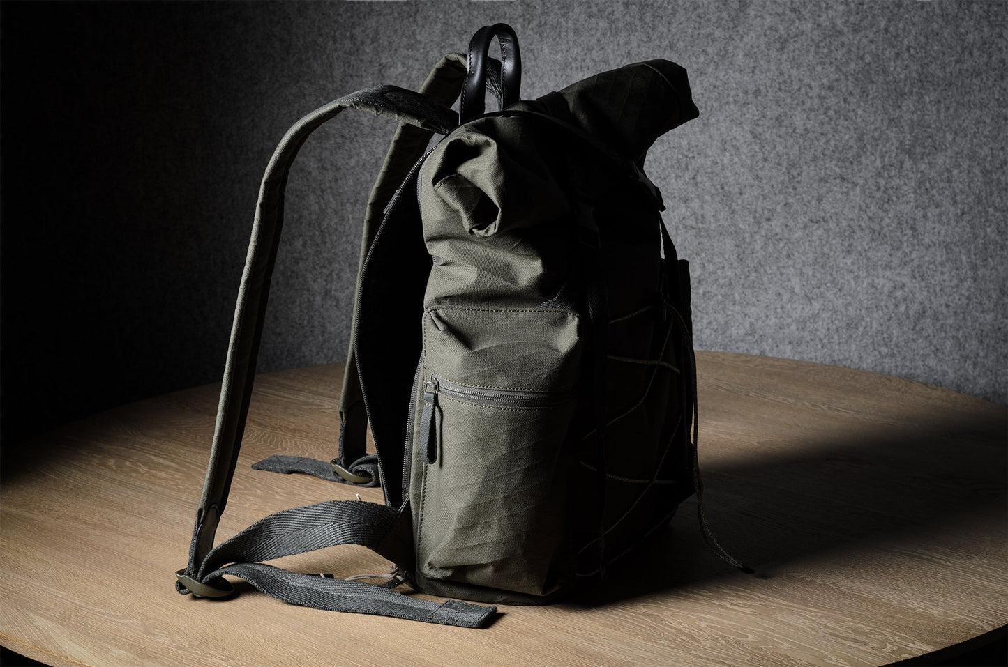 Roll-top backpack