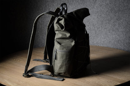 Roll-top backpack