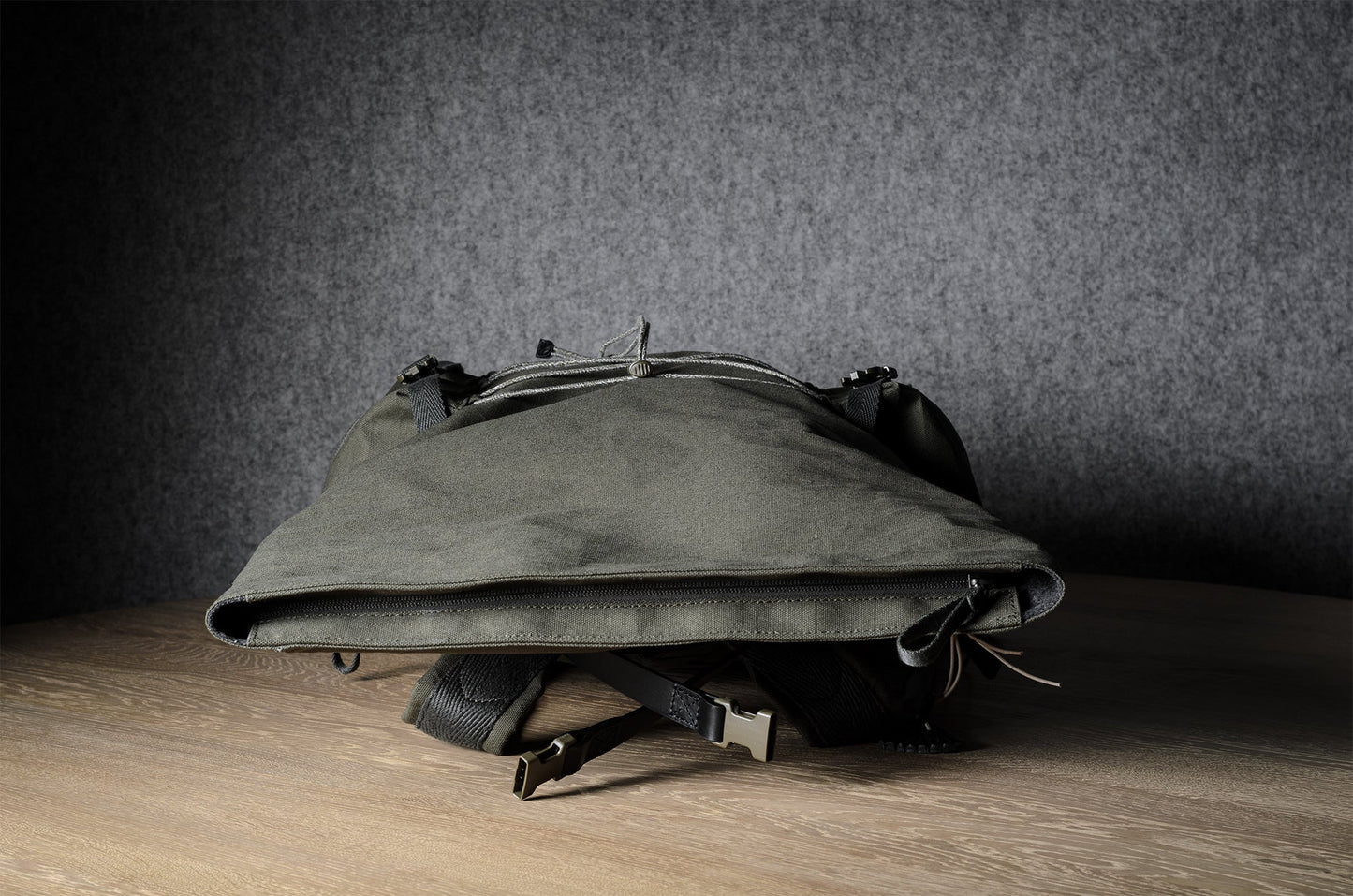 Roll-top backpack