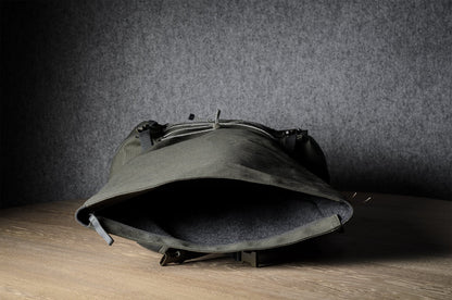Roll-top backpack