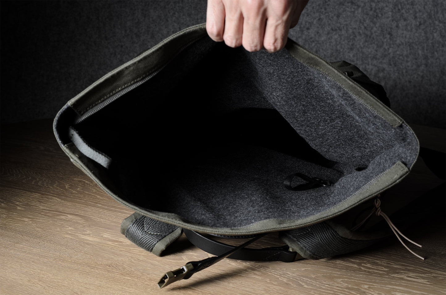 Roll-top backpack