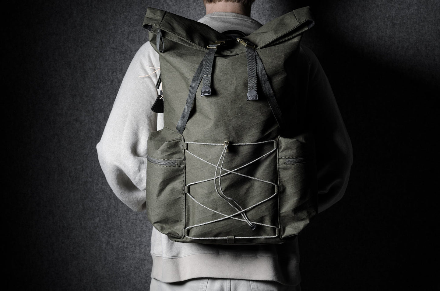 Roll-top backpack