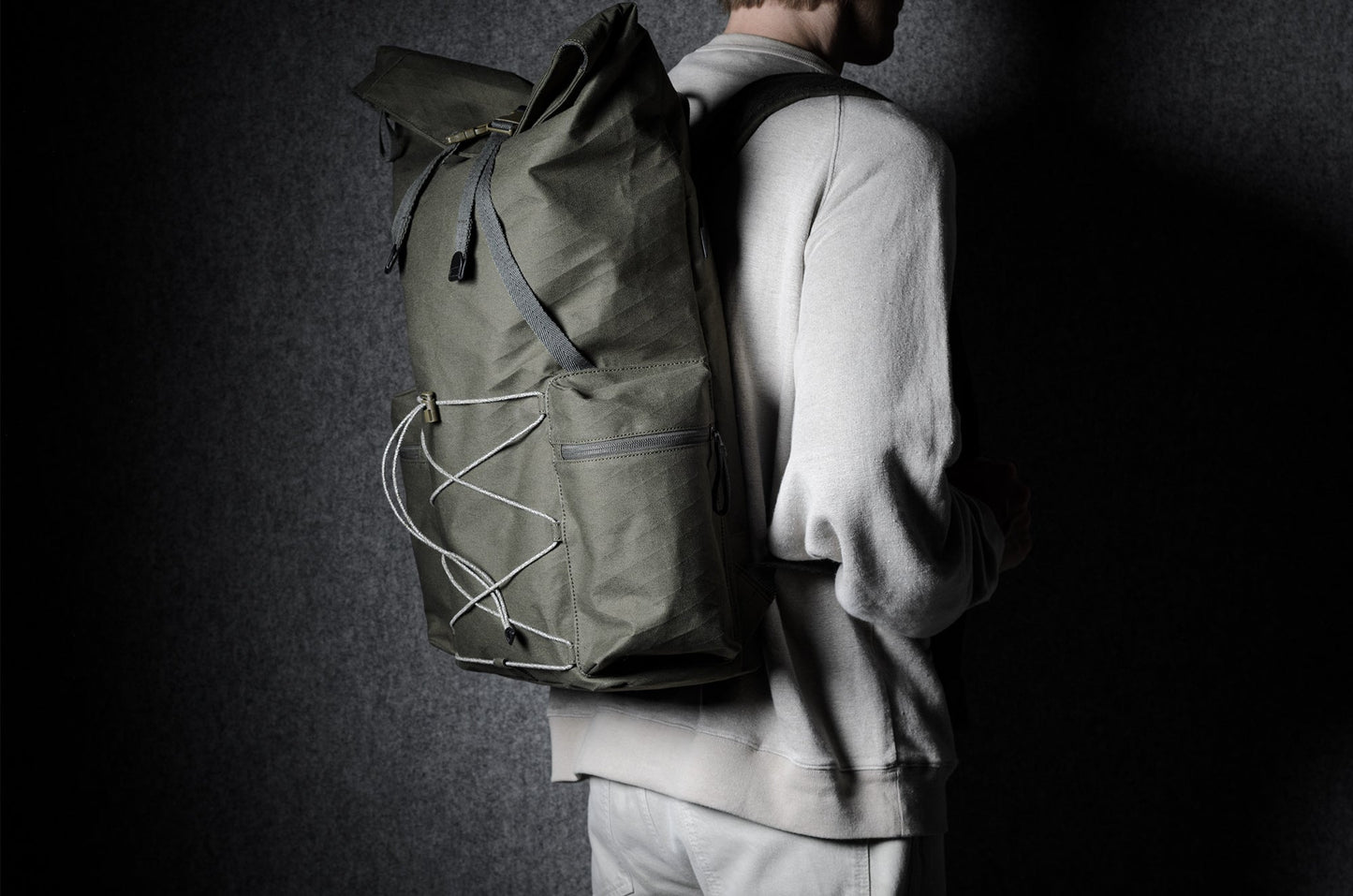 Roll-top backpack