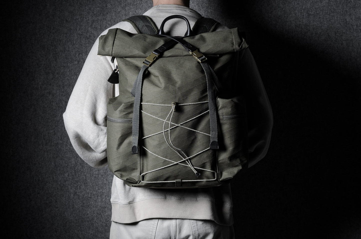 Roll-top backpack