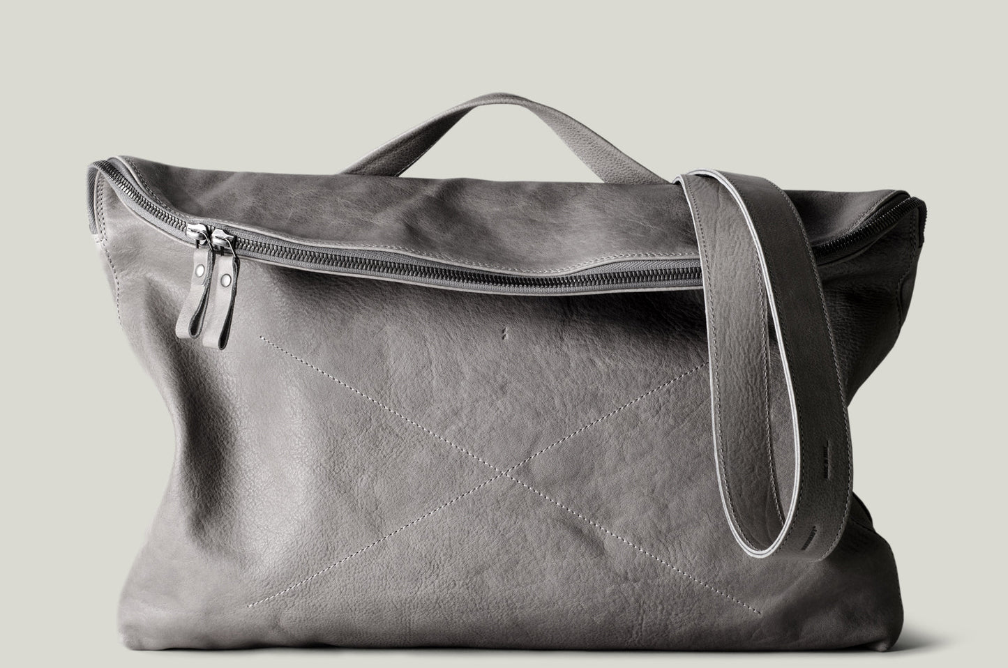 Leisure messenger. Grayish-brown