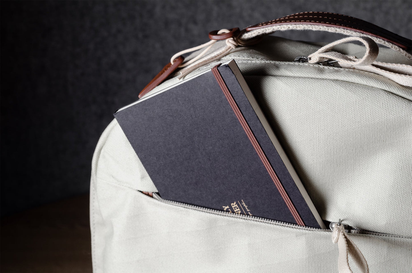 Backpack. Natural material.