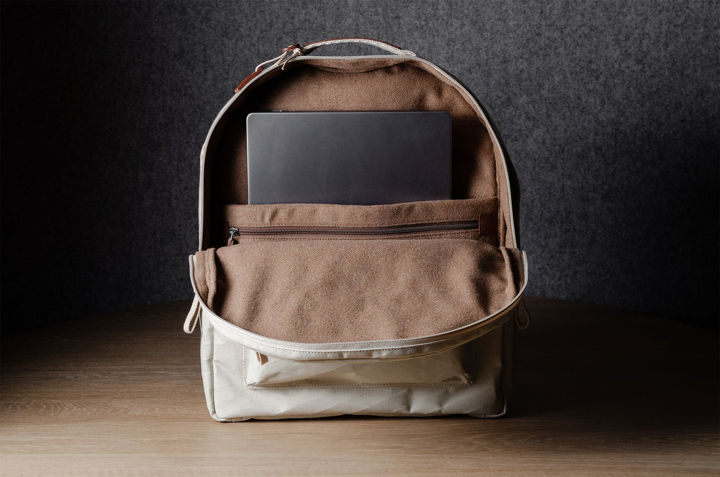 Backpack. Natural material.