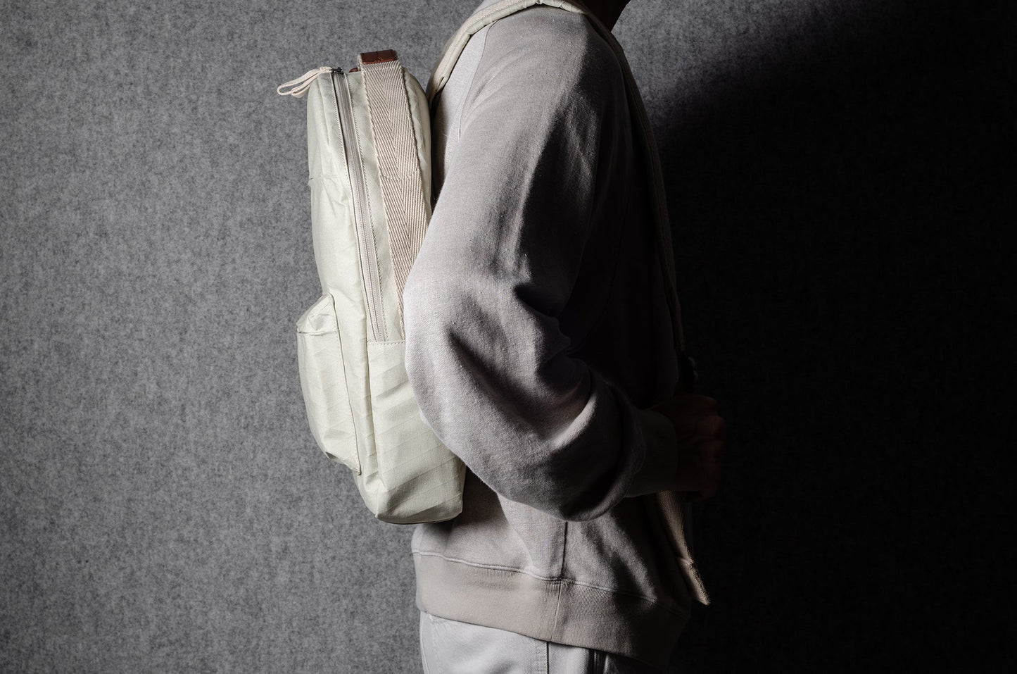 Backpack. Natural material.